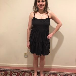 A cute black Aerie summer dress